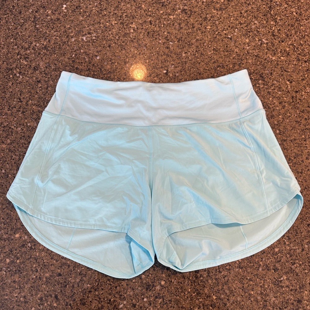 Lululemon Athletica Blue Athletic Shorts Moisture-Wicking Design